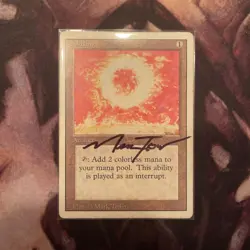 MTG REVISED 1994 Sol Ring SIGNED BY MARK TEDIN - Image 1