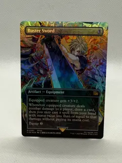 Buster Sword (Borderless) Final Fantasy Foil MTG - Image 1