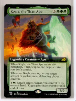 Near Mint or Better Kogla, the Titan Ape (Extended Art) #328 Ikoria W/Tracking - Image 1