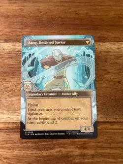 Aang, at the Crossroads - Showcase Avatar Magic MTG TLA 346 - Image 2