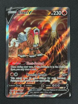 Entei V GG36/GG70 Pokemon Card SWSH Crown Zenith Holo Rare - Image 1