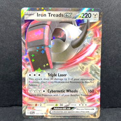 2023 POKEMON SCARLET & VIOLET IRON TREADS EX 143/198 DOUBLE RARE - Image 1