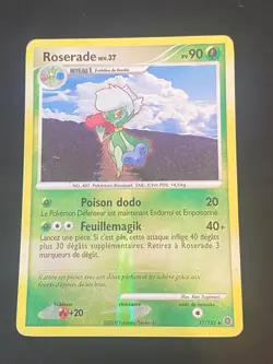 CARTE POKEMON ROSERADE 17/132 FR HOLO REVERSE DP MERVEILLES SECRETES - BE+ - Image 1