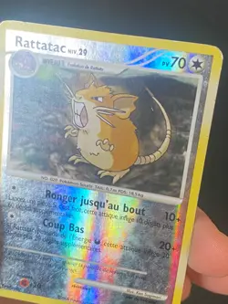 CARTE POKEMON RATTATAC 61/132 FR UNCO REVERSE DP MERVEILLES SECRETES - TBE - Image 2