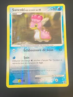 CARTE POKEMON SANCOKI 107/132 FR COMMUNE REVERSE DP MERVEILLES SECRETES - EXC - Image 1