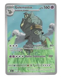 CARTE POKEMON GOLEMASTOC 123/086 160 PV SERIE ECARLATE ET VIOLET FOUDRE NOIRE NE - Image 1