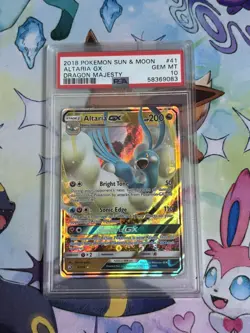 Altaria GX 41/70 Pokemon Dragon Majesty - PSA 10 Gem Mint - Image 1