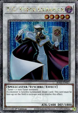 T.G. Hyper Librarian - Quarter Century Secret 1st Edition RA02-EN027 NM YuGiOh - Image 1