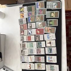 Lot Of MAGIC THE GATHERING MTG Cards Green White Rare Justice - Image 1