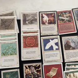 Lot Of MAGIC THE GATHERING MTG Cards Green White Rare Justice - Image 3