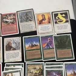 Lot Of MAGIC THE GATHERING MTG Cards Green White Rare Justice - Image 4