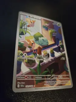 Pokemon TCG Bulbasaur Stellar Crown Illustration Holo Card - Image 1