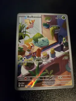 Pokemon TCG Bulbasaur Stellar Crown Illustration Holo Card - Image 2