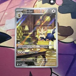 Pokemon TCG Herdier White Flare Illustration Rare Card 155/086 - Image 1