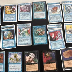 Lot Of MAGIC THE GATHERING MTG Cards Mix 1 Blue Lands Inferno Rainbow Vale - Image 3