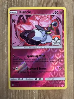 Diancie 94/147 - Reverse Holo League Cup Promo - Pokemon Card - VLP - Image 1