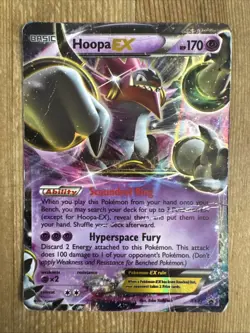 Hoopa-EX - XY71 - Pokemon XY Promo Ultra Rare Card DAMAGED - Image 1