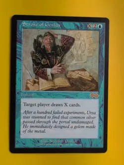 Stroke of Genius. Rare Instant MTG Card. Urza's Saga. Old Vintage - Image 2