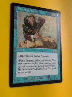 Stroke of Genius. Rare Instant MTG Card. Urza's Saga. Old Vintage - Image 3