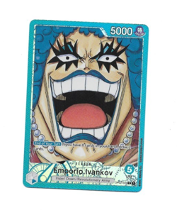 One Piece Card Game Emporio.Ivankov OP02-049 L Leader Alternate Parallel Card NM - Image 1