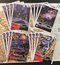 Digimon Card Game Core Deck Set MetalGreymon EX10 BlackWarGreymon Playsets - Image 1
