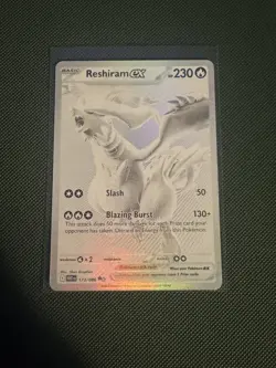 Pokemon TCG Reshiram EX White Flare Rare English Card 173/086 BWR Ungraded NM - Image 1