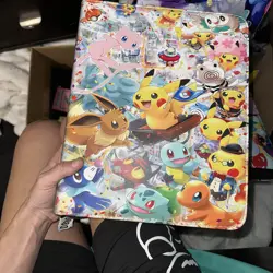 Pokemon Pikachu Family Parade, Large Card Binder W/ 35+ Plastic Sheets - Image 1