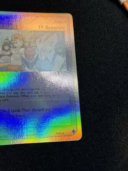 2003 Pokemon EX Dragon TV Reporter Trainer Card Reverse Holo Foil - Image 2