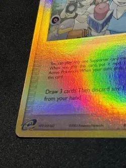 2003 Pokemon EX Dragon TV Reporter Trainer Card Reverse Holo Foil - Image 4