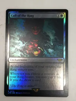 LTR Call of the Ring 79 foil rare enchantment MTG Lord of the Rings LotR Sauron - Image 1