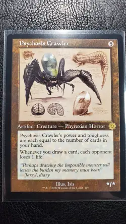 Psychosis Crawler Schematic Retro Frame 107 M PF MTG Brothers War Series - Image 1