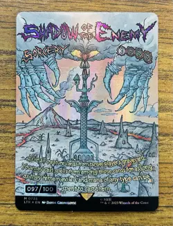 Shadow of the Enemy - Serialized Borderless Poster- MTG LOTR LTR - 097/100 - Image 1