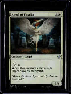 Angel Of Finality - 136 - Foil - FDN - NM - MTG Magic the Gathering - Image 1