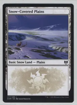 Magic the Gathering Snow-Covered Plains #277 Kaldheim x1 MTG Free Shipping! - Image 1
