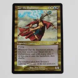 MTG -Zur the Enchanter FOIL Retro Frame - Dominaria Remastered Commander Voltron - Image 1