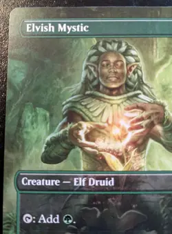 Elvish Mystic (Borderless) 0648 Common Commander Masters Magic: The Gathering - Image 2