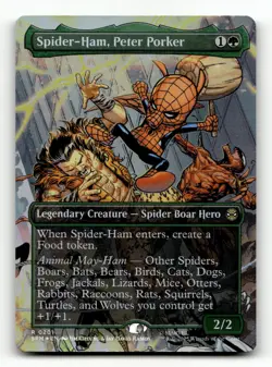 Spider-Ham, Peter Porker (Borderless) 201 Foil R Marvel's Spider-Man - Image 1