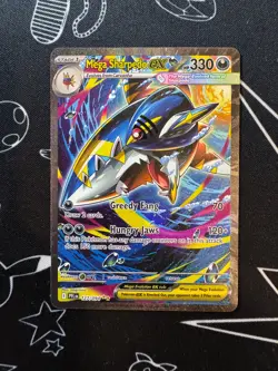 Mega Sharpedo EX 127/094 Pokemon TCG Phantasmal Flames Special Illustration Rare - Image 1