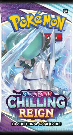 Chilling Reign Booster Pack SWSH English Pokemon TCG Factory Sealed - Image 1