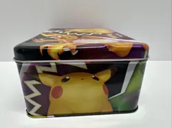 Pokemon Fall Collectors Chest Tin Lunchbox Charizard Pikachu Vivid Voltage EMPTY - Image 2