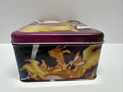 Pokemon Fall Collectors Chest Tin Lunchbox Charizard Pikachu Vivid Voltage EMPTY - Image 4