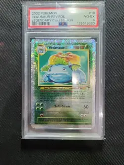 2002 Pokemon Venasur Reverse Holo Legendary Collection Psa 4 - Image 1