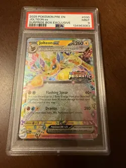 Pokemon Jolteon EX 030/131 PSA 9 [Surprise Box] - Image 1