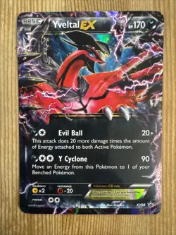 Yveltal EX XY08 Black Star Promo Holo Pokemon TCG XY 2014 DMG - Image 1