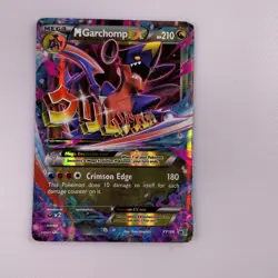 Pokemon TCG M Garchomp EX XY168 Black Star Promo Mega Full Art Holo 2016 - Image 1
