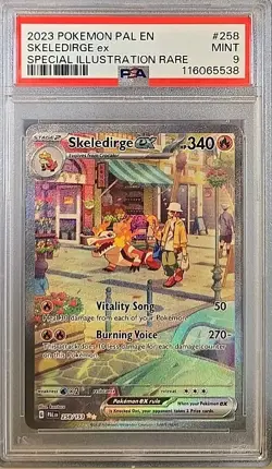 Pokemon TCG Skeledirge 258/193 Paldea Evolved Special Illustration Rare PSA 9 - Image 1
