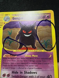 Gengar Expeditions Rare Holo 13 13/65 Pokemon 2002 Swirl - Image 3