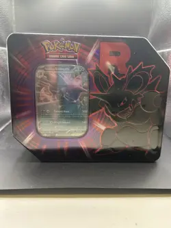 Pokemon Destined Rivals Team Rocket Tin Set of 2 Mewtwo Nidoking - Image 2
