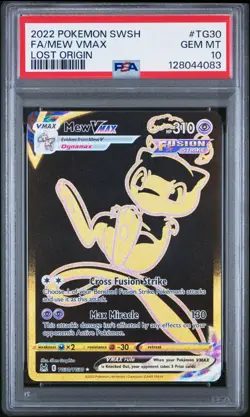 Pokemon Mew VMAX TCG Lost Origin Trainer Gallery TG30 Holo Ultra Rare PSA 10 - Image 1