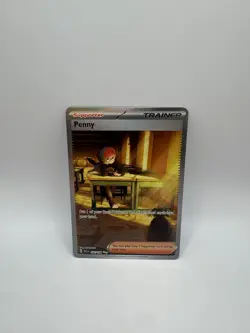 Pokemon Scarlet And Violet Base Set Penny Special Illustration Rare 252/198 Sv01 - Image 1